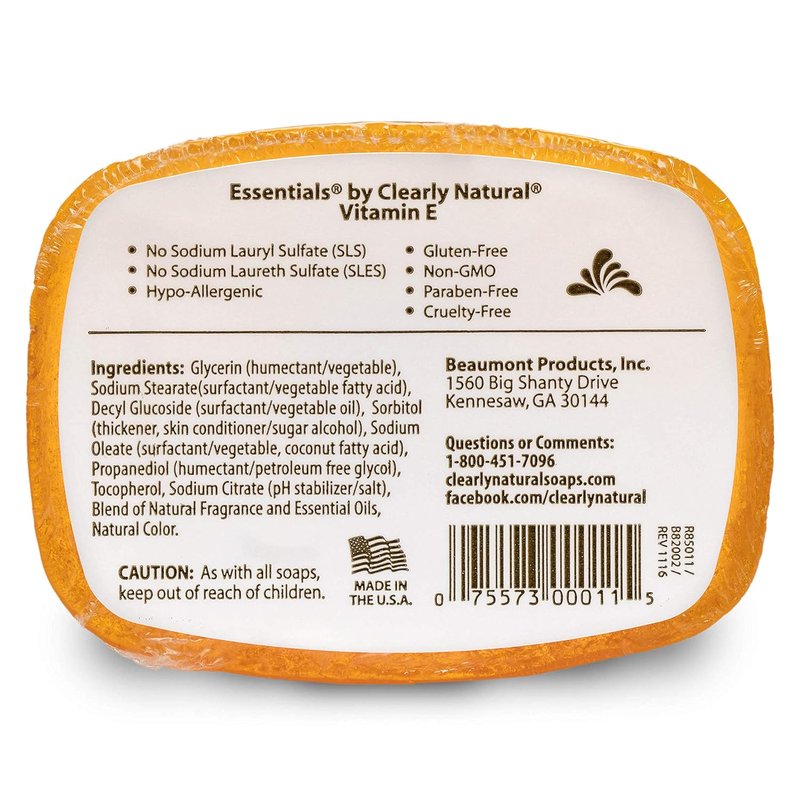 Natural Glycerin Bar Soap with Vitamin E - 4 Ounce | Pack of 24 for Nourishing Skin