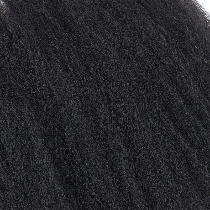 Kerriana 13x4 Lace Frontal Human Hair, Kinky Straight 13 by 4 Ear to Ear Transparent 12 Inch Yaki Straight Frontal Closure Natural Black Color For Women