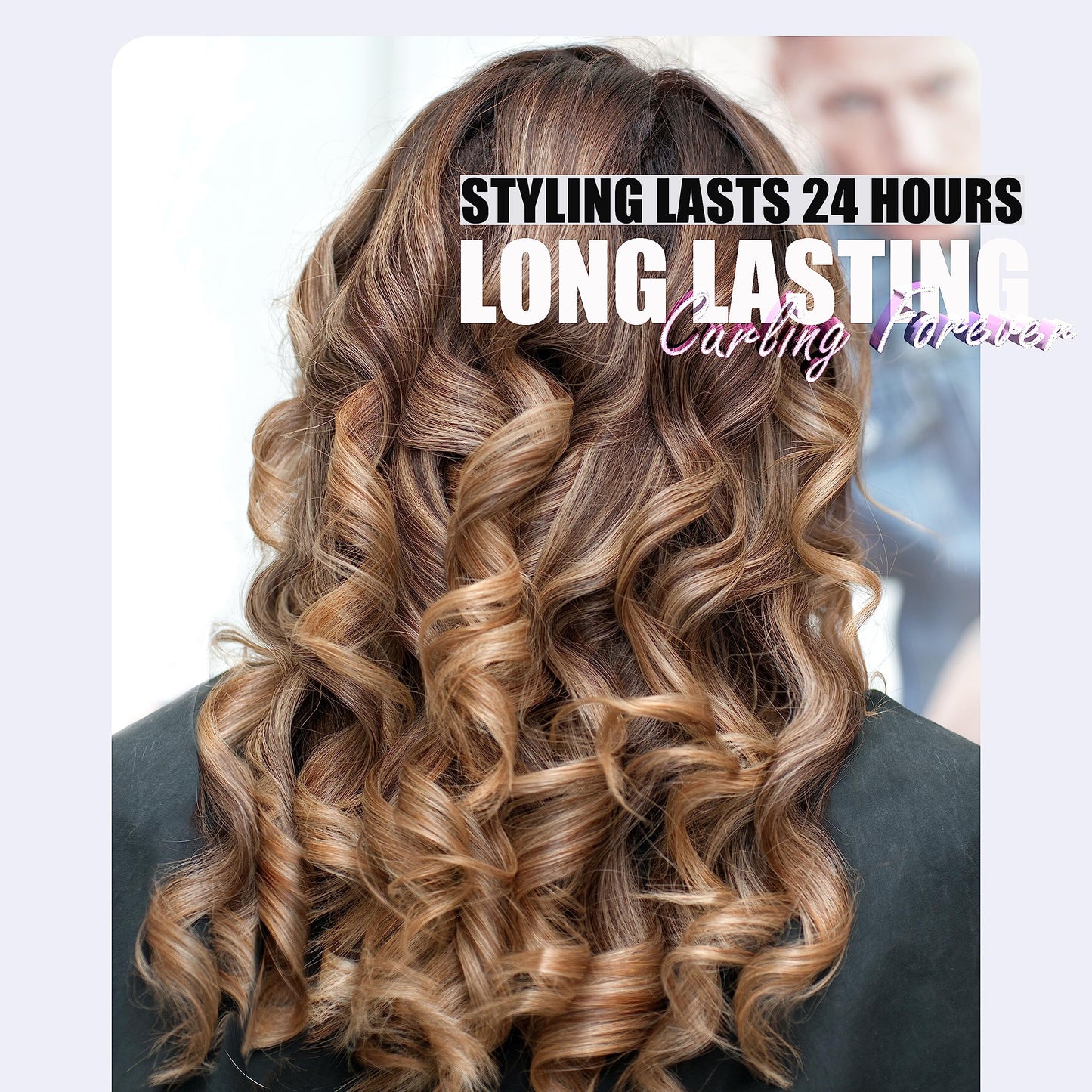 Farery Long Barrel Curling Iron 1 Inch, Ceramic Curling Iron for Thin Hair, Infused Argan Oil & Keratin, Long Lasting Styling, 11 Adjustable Temp, Include Clips & Silicone Pad