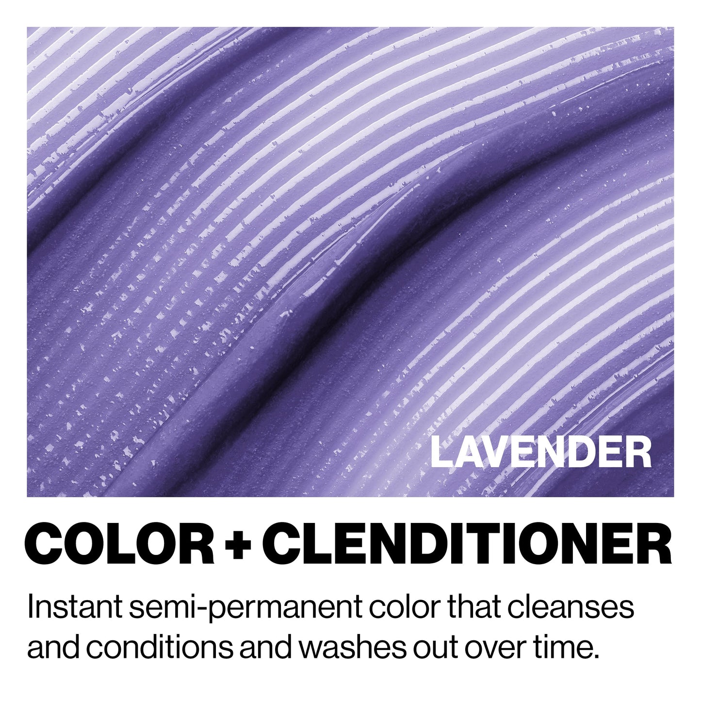 Keracolor Color + Clenditioner 3-in-1 Color-Depositing Conditioner, Gently Cleanses & Conditions, Semi-Permanent Lavender Hair Color, 12 Fl Oz