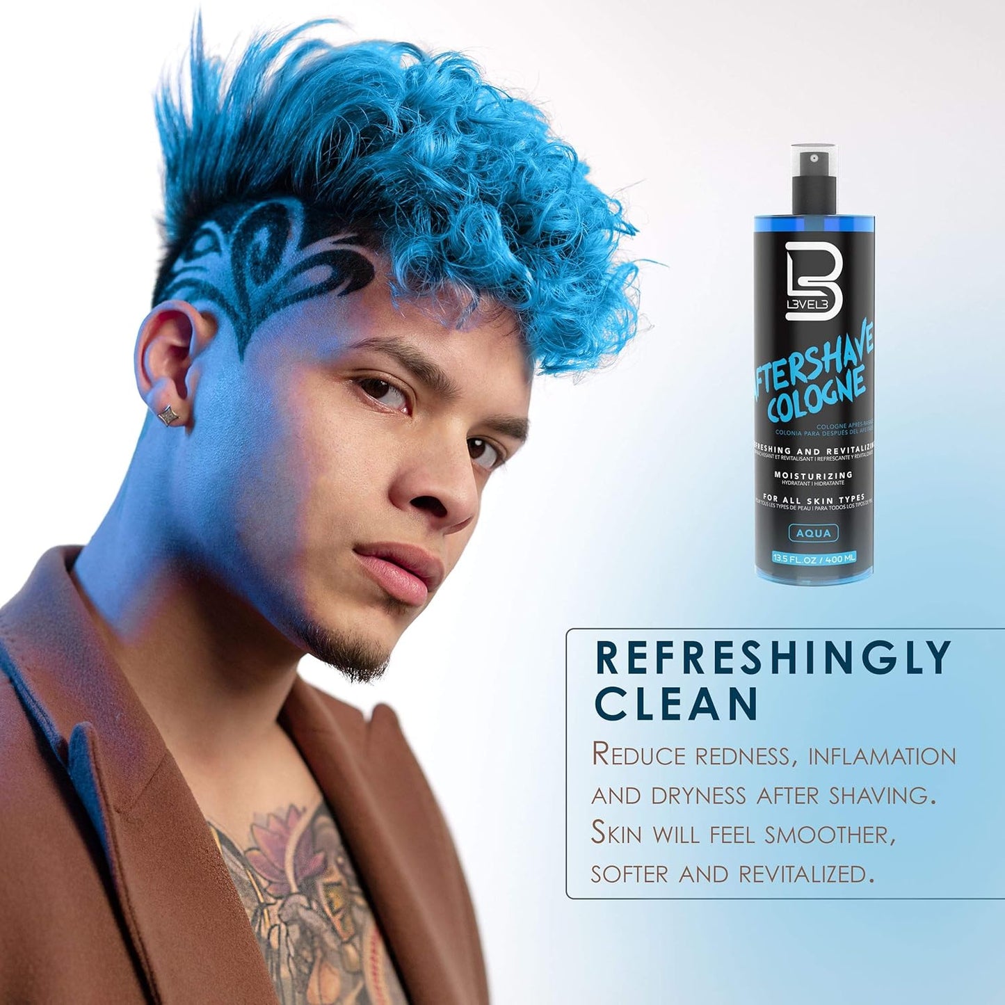Level 3 Shaving Gel & Aftershave Kit | Hydrating, Non-Irritating Formula for Smooth Skin - Calms Redness & Irritation