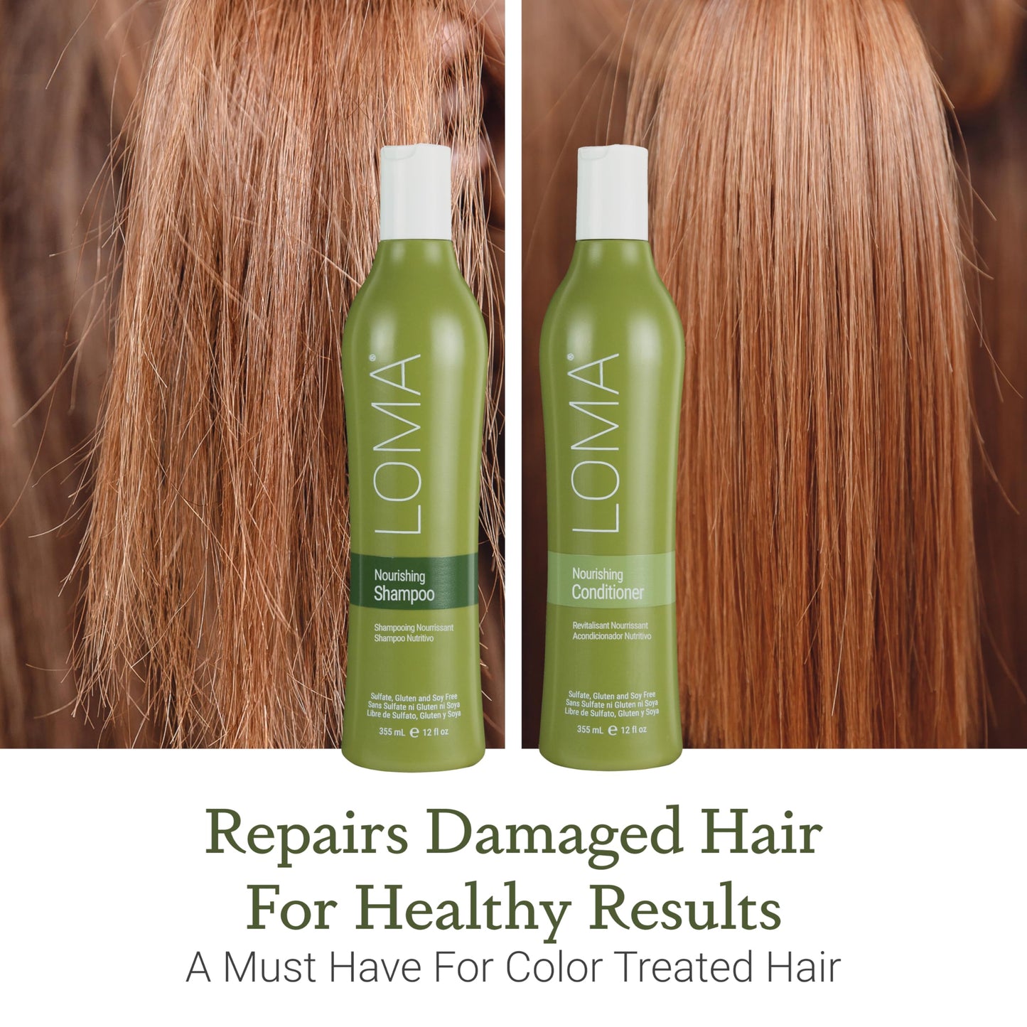 LOMA Nourishing Shampoo and Nourishing Conditioner (DUO PACK) 12 Ounce