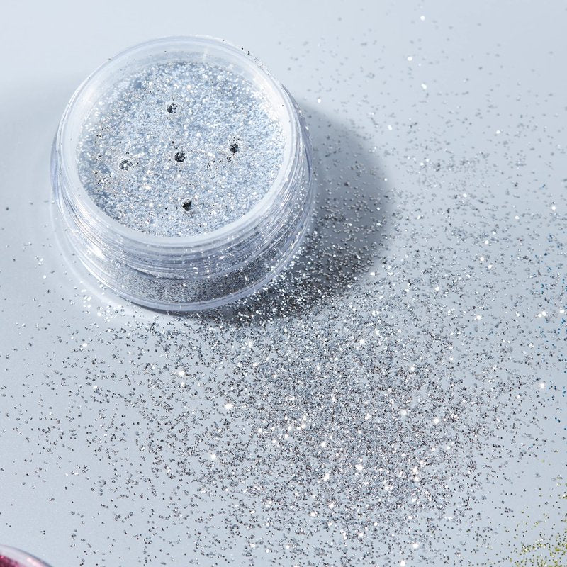 Fine Glitter Shakers by Moon Glitter – 100% Cosmetic Glitter for Face, Body, Nails, Hair and Lips - 0.17oz - Set of 6 colours