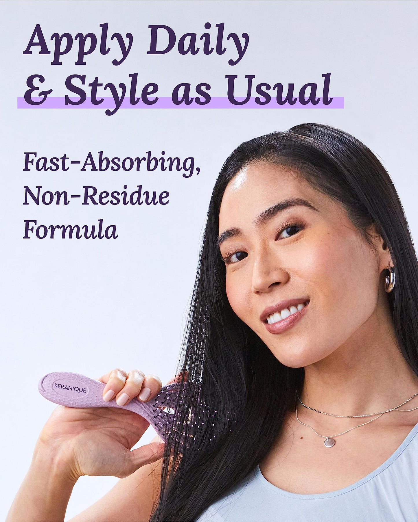 Keranique Hair Thickening Serum - Advanced Keratin-Enriched Follicle Booster Spray for Density Restoration and Fuller Growth