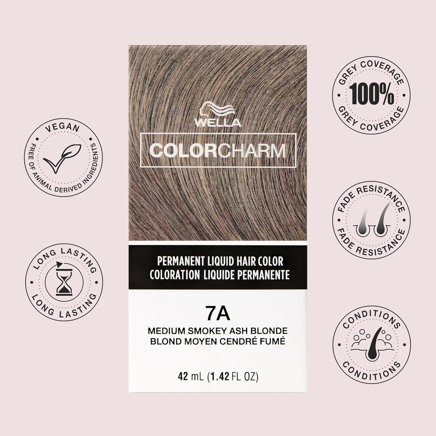 WELLA Color Charm Permanent Hair Color - Ash Blonde for Gray Coverage | Long-Lasting Formula