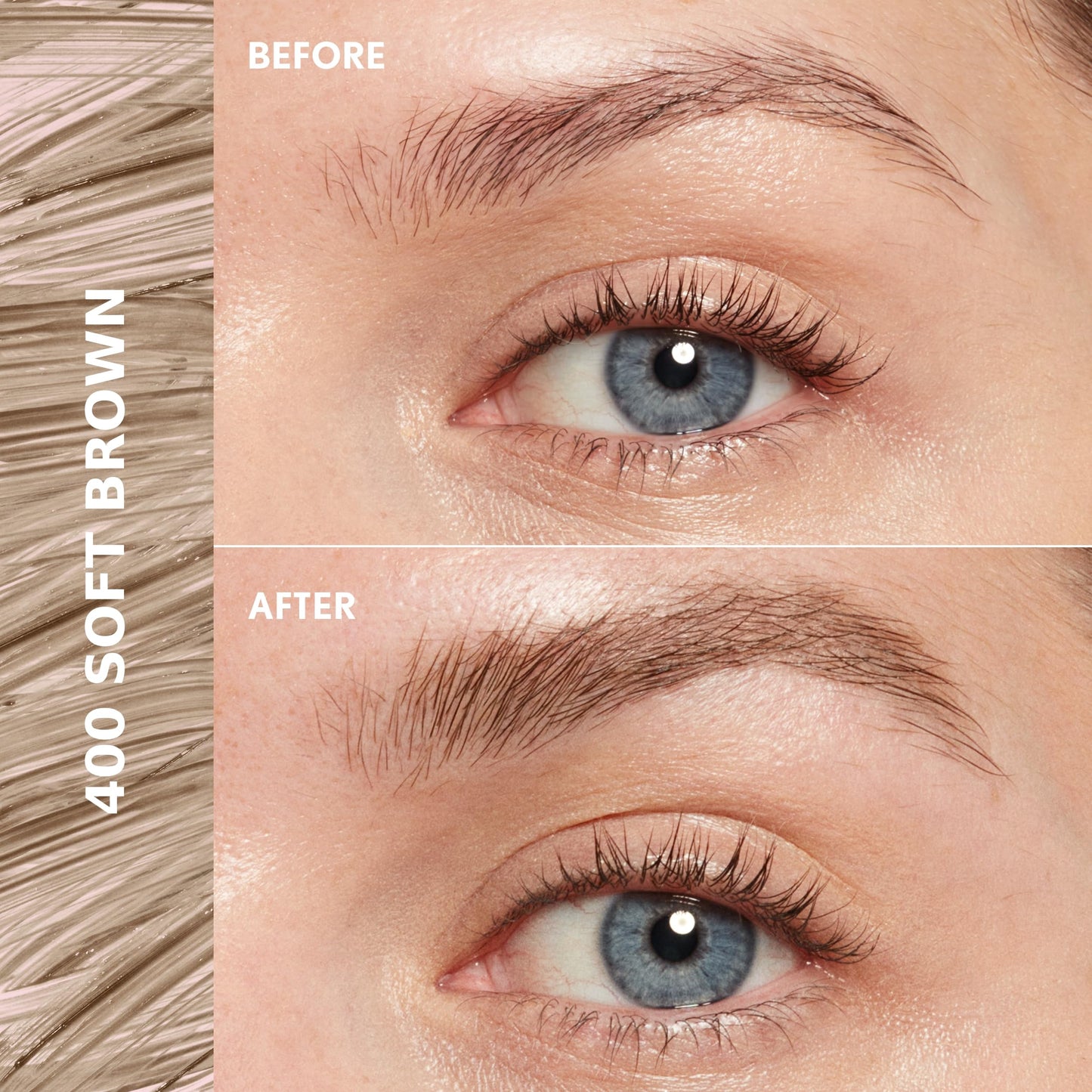 CoverGirl Clean Fresh Brow, 400 Soft Brown, Eyebrow Gel, Long-Lasting, Vegan Formula, Natural Looking, Easy to Apply, Doesn't Smudge, 0.18oz