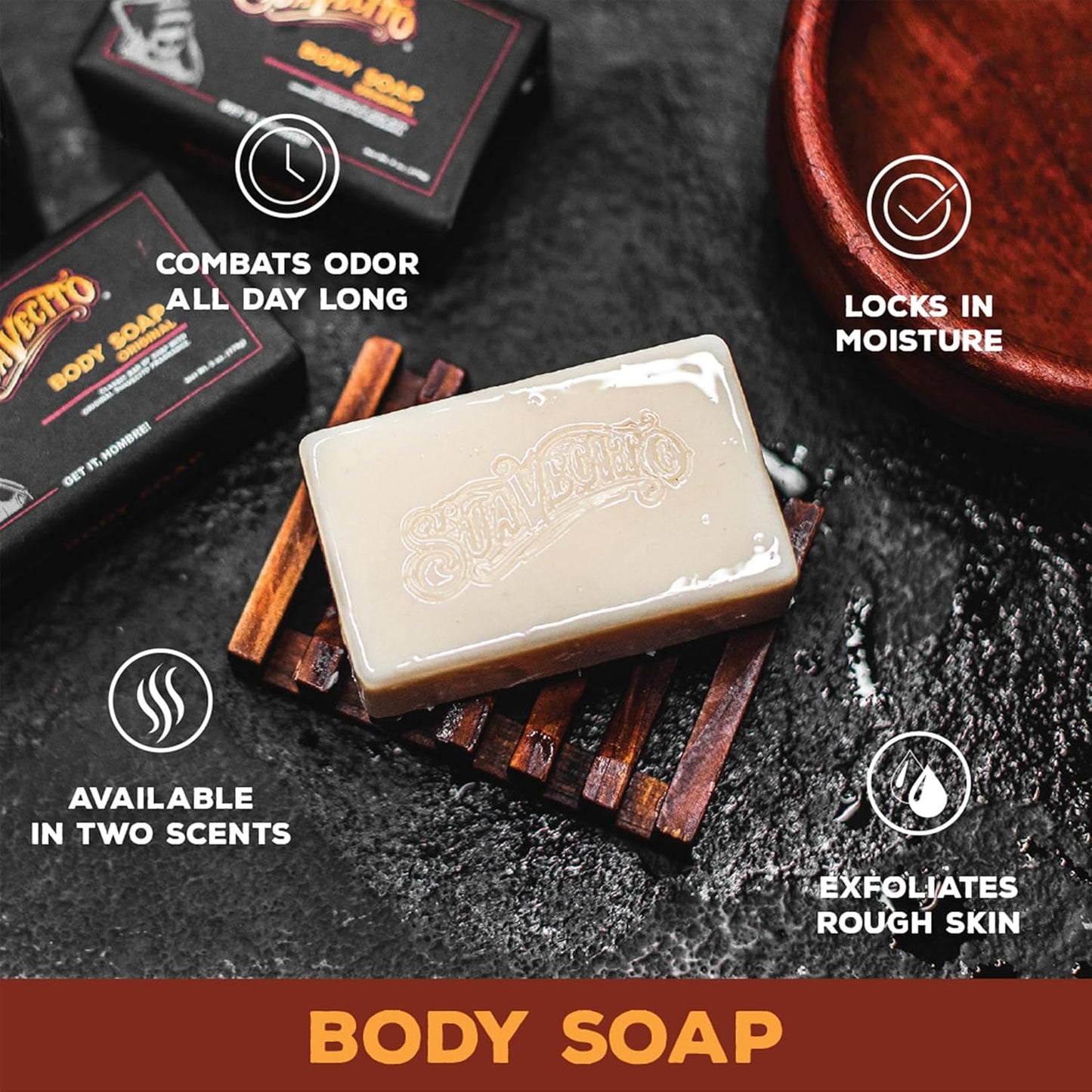 Suavecito Hair & Body Essentials Set - 4-Piece Styling Pomade, Shampoo, Conditioner & Soap Bar