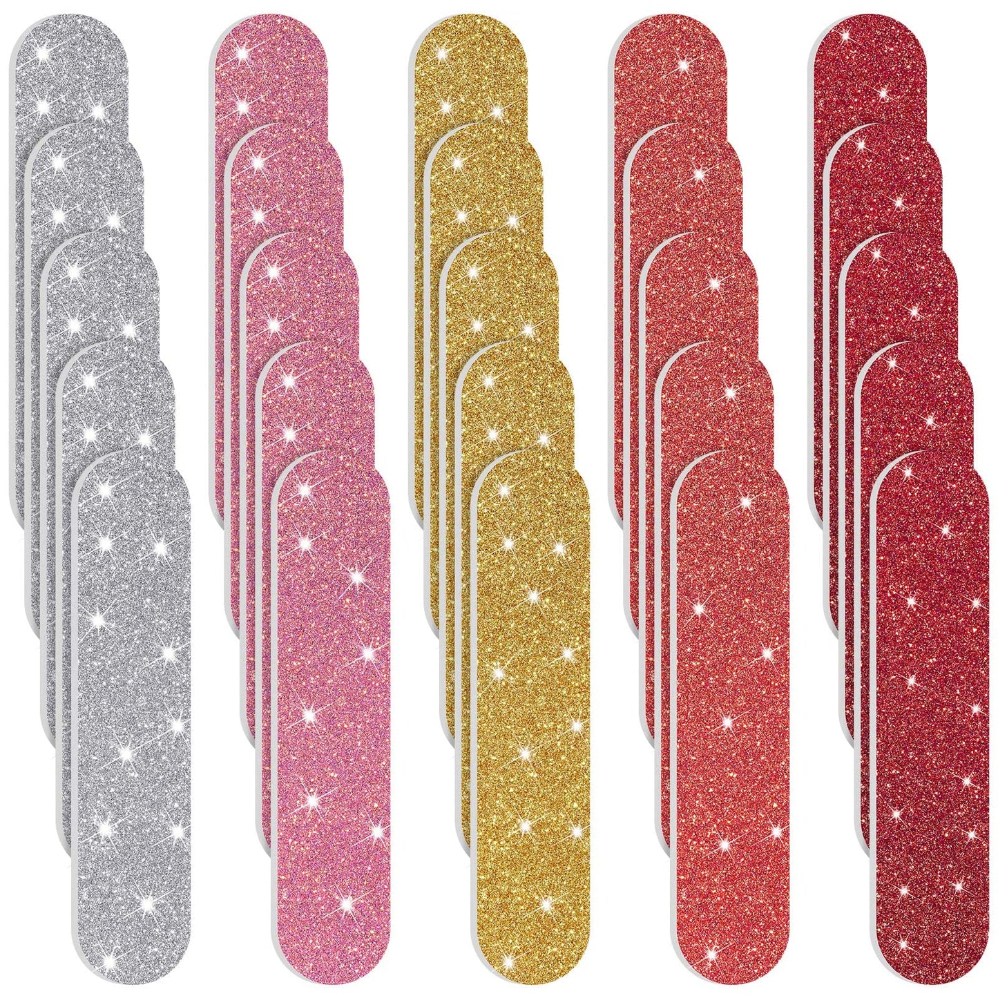 Mudder 150 Pack Mini Nail Files Bulk, Double Sided Emery Boards for Nails, Disposable Small Gift Set, Colorful Grit Emery Files Tools for Fingernails Manicure Pedicure Shaping Buffing Smoothing Cute