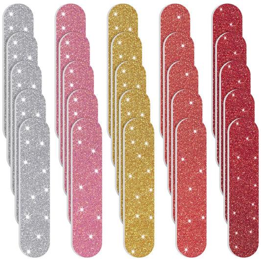Mudder 150 Pack Mini Nail Files Bulk, Double Sided Emery Boards for Nails, Disposable Small Gift Set, Colorful Grit Emery Files Tools for Fingernails Manicure Pedicure Shaping Buffing Smoothing Cute