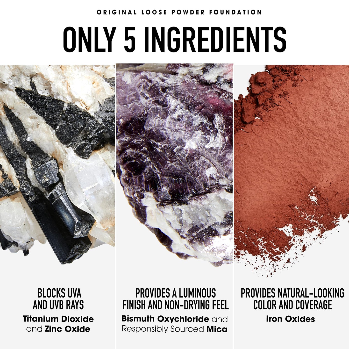 bareMinerals Original Get Started Kit 3-Piece Mineral Makeup Set, Medium Tan, Vegan, Cruelty-Free & Dermatologist-Tested
