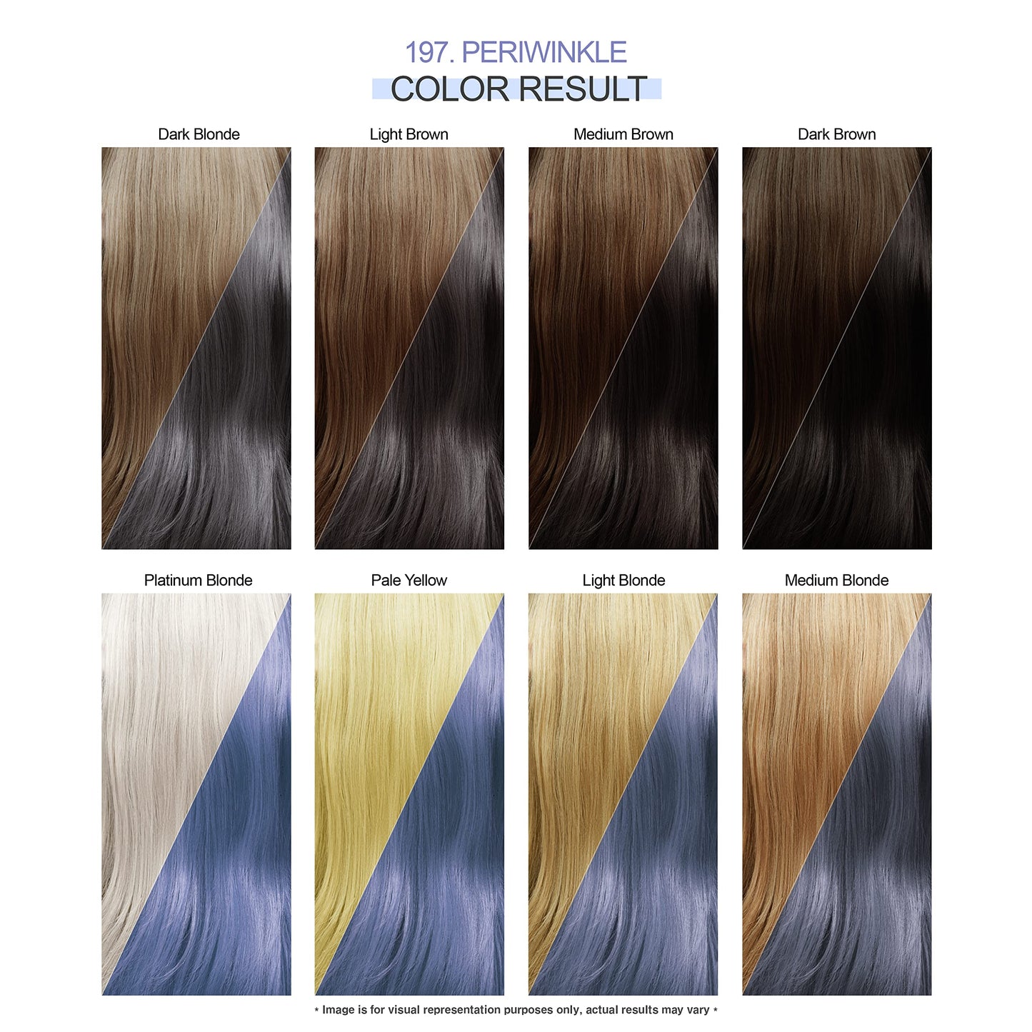 Adore Semi Permanent Hair Color - Vegan and Cruelty-Free Hair Dye - 4 Fl Oz - 197 Peri Winkle (Pack of 3)
