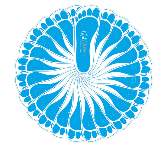 120 Pairs(240feets)Spray Tan Feet Pads Disposable & Economic Blue Feet pads for Spray tanning,Use in Tanning booth,Sunless Tanning at Home or Beauty Salon-Non Slip-Comfortable-Hygienic-Ultra Bronzing