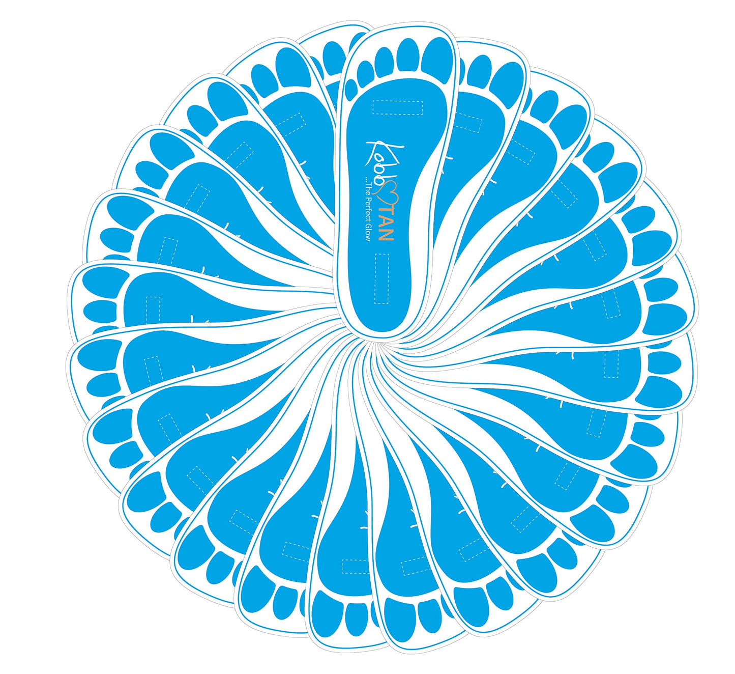 120 Pairs(240feets)Spray Tan Feet Pads Disposable & Economic Blue Feet pads for Spray tanning,Use in Tanning booth,Sunless Tanning at Home or Beauty Salon-Non Slip-Comfortable-Hygienic-Ultra Bronzing