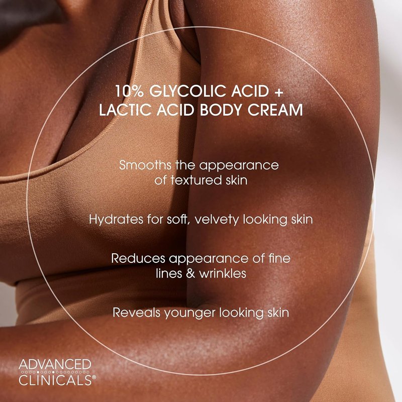 10% Glycolic Acid & Lactic Acid Lotion - Exfoliating Moisturizer with Hyaluronic Acid | 2-Pack for Smooth, Even Skin Texture