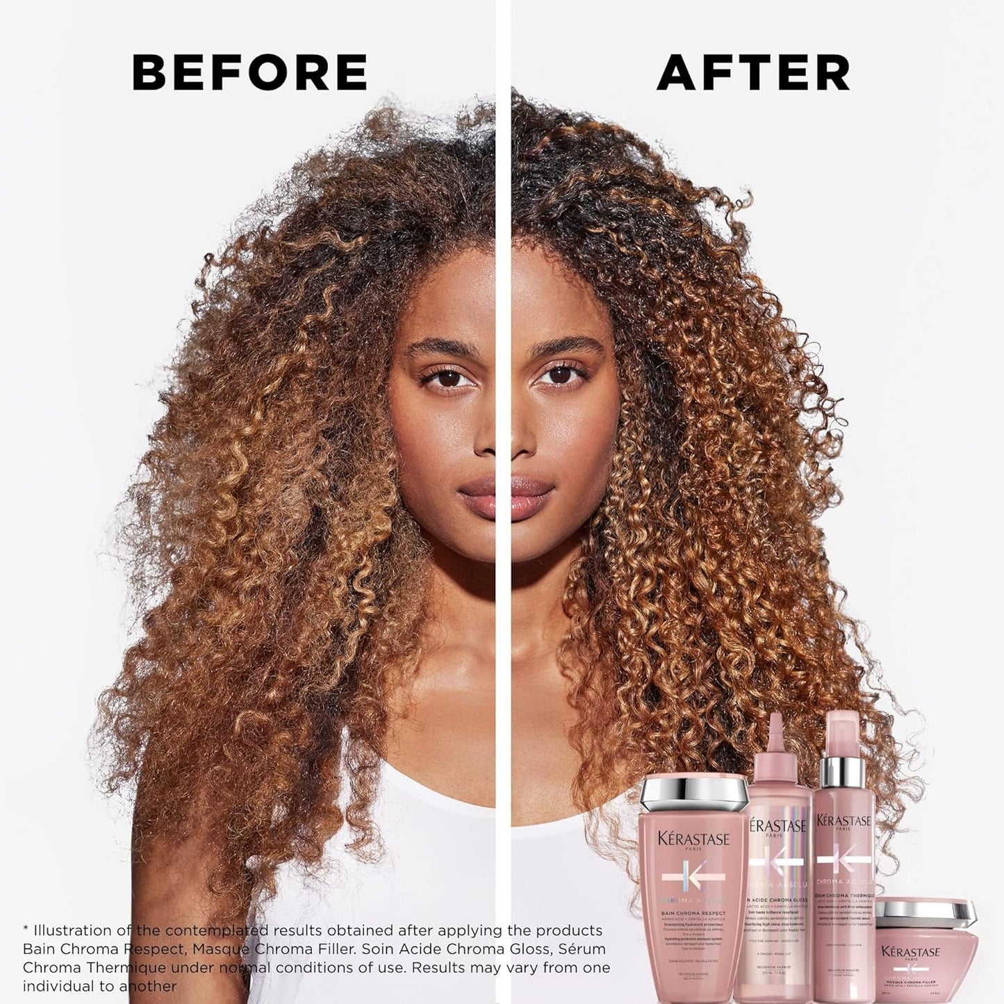 Kerastase Chroma Absolu Hair Serum - Moisturizing Anti-Frizz Formula for Color-Treated Hair | Heat Protection
