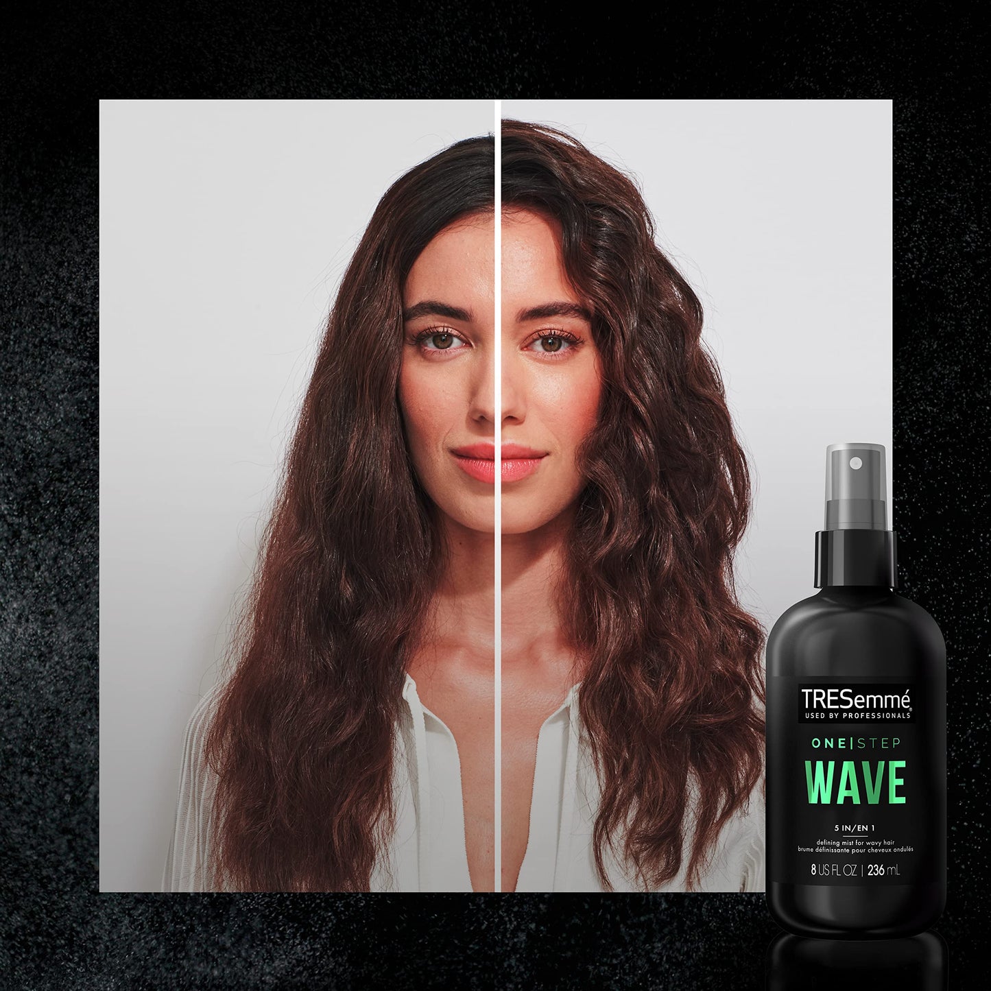 TRESemmé One Step 5-in-1 Leave-In Hair Styling Mist for Wavy Hair Wave Defining Mist Hair Care Product to Enhance Natural Waves 8 oz