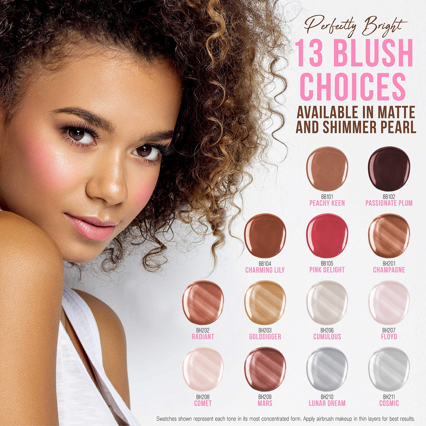 Belloccio's Professional Flawless Airbrush Makeup Highlighter-Shimmer COMET Half Ounce