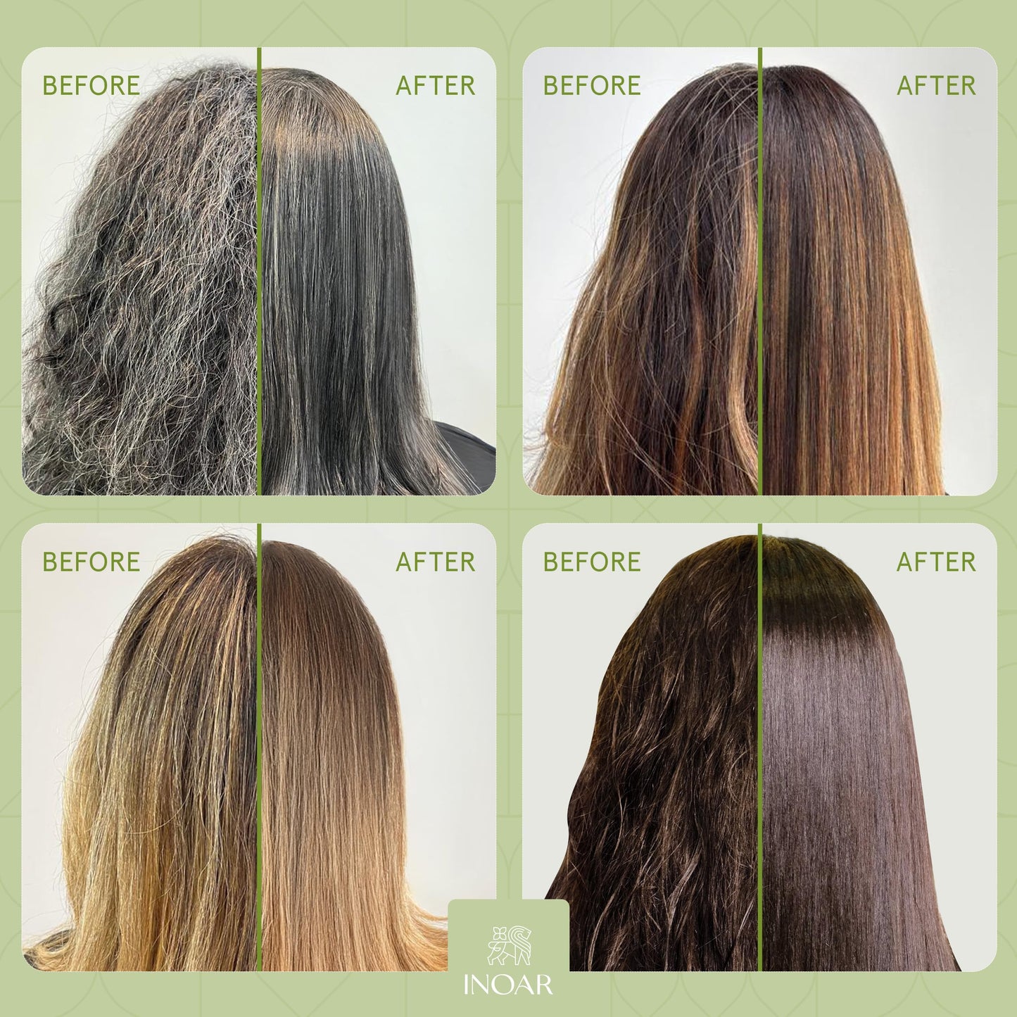 Inoar Cicatrifios Shampoo & Conditioner Renewal Haircare Duo with RejuComplex3 & Argan Oil, 250ml Each