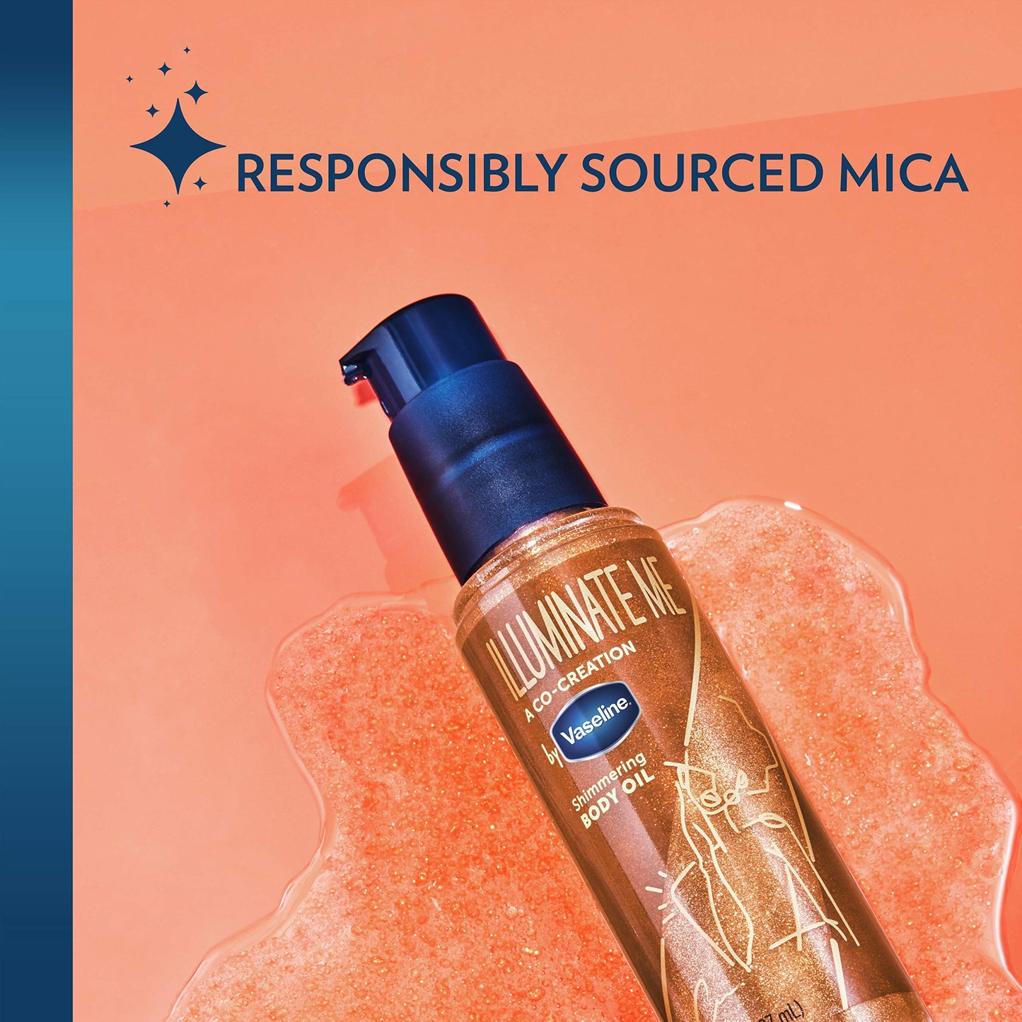 Vaseline Intensive Care Cocoa Radiant For Glowing Skin 3 Count Body Gel Oil Body Oil & Illuminate Me Shimmering Body Oil Created for Melanin Rich Skin