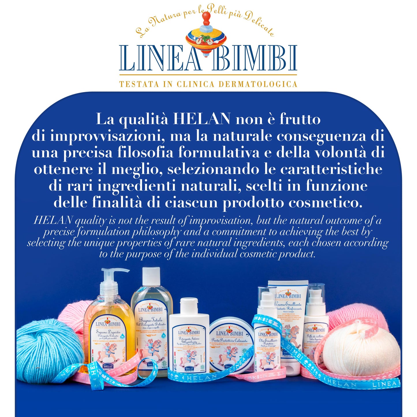 Helan Linea Bimbi Bio - Baby Shampoo & Body Wash, Baby Wash Gel with Marigold & Chamomile Flower Extracts, Kids Shampoo & Gentle Cleanser with Sweet Almond Protein for Baby Bath Made in Italy 500fl oz