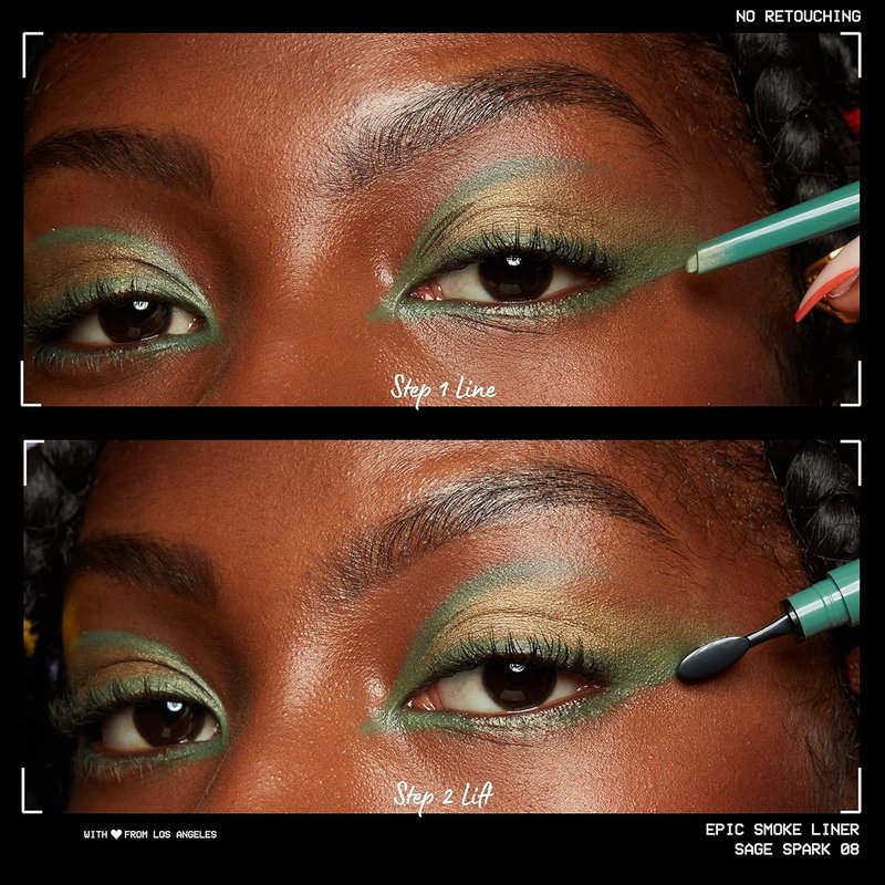 NYX Epic Smoke Liner - Vegan Smoky Eyeliner in Sage Sparks | Hunter Green Shade
