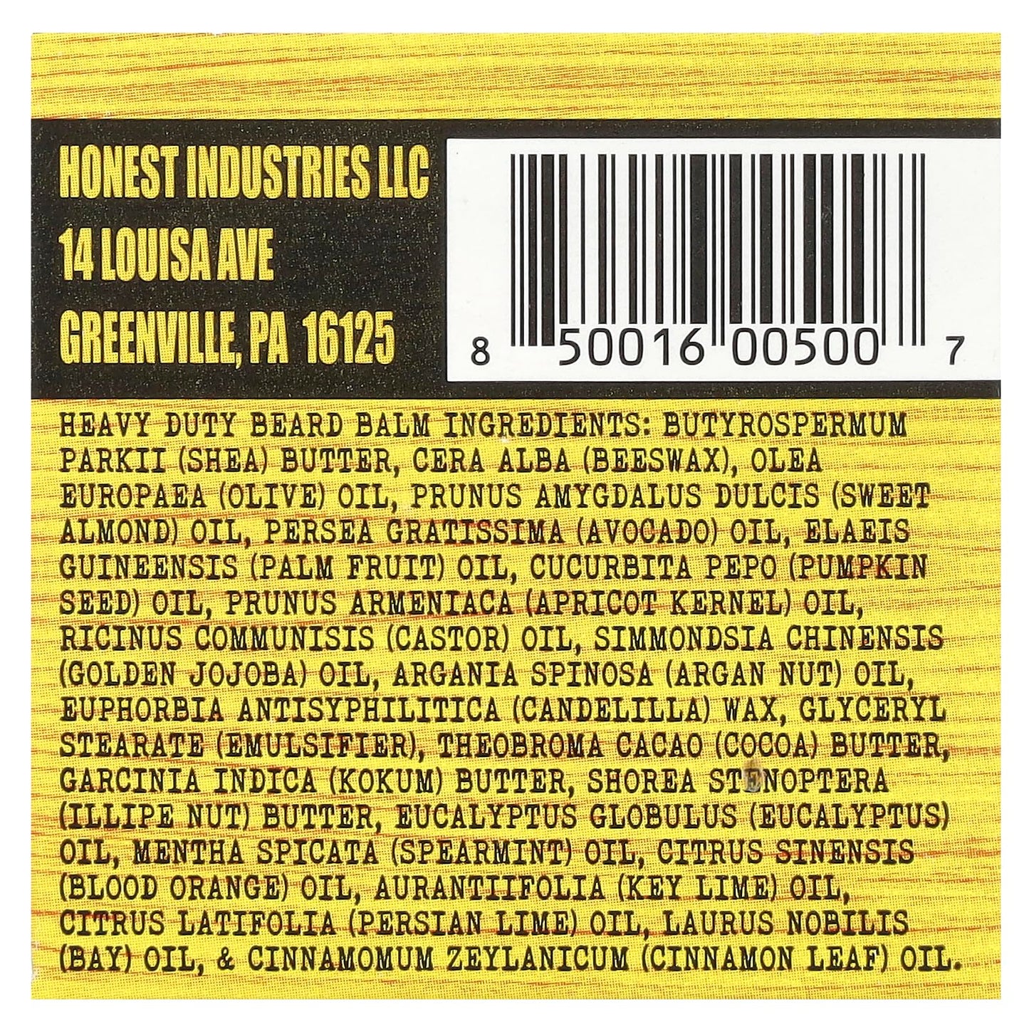 Honest Amish - Heavy Duty Beard Balm - 2 Ounce - Beard Conditioner