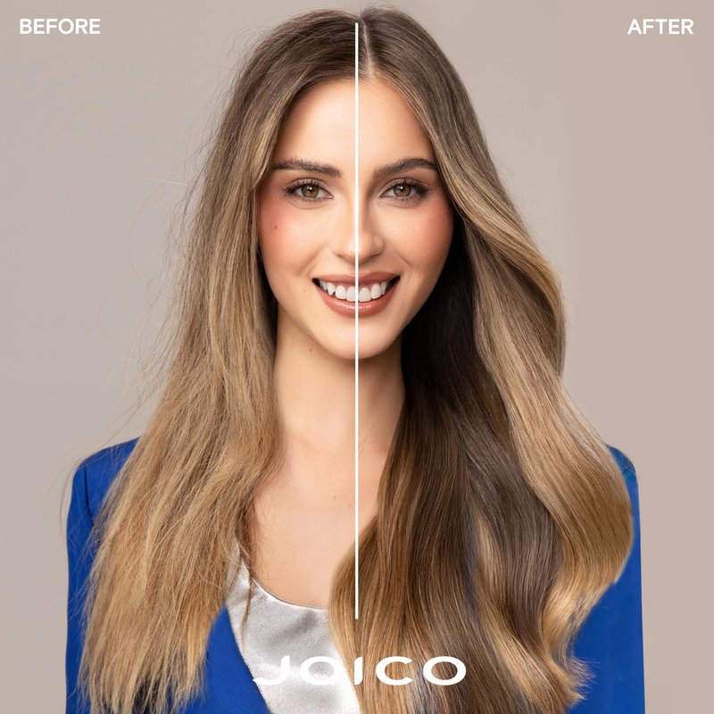 Joico Color Balance Blue Conditioner | For Lightened Brown Hair | Eliminate Brassy Orange Tones | Boost Color Vibrancy & Shine | UV Protection | With Rosehip Oil & Green Tea Extract | 8.5 Fl Oz