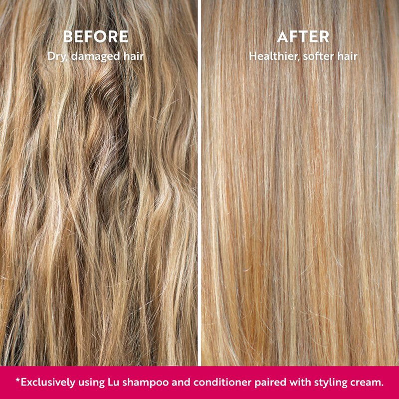 Lu by LatinUs Beauty Rescue Shampoo Set | Hair Repair Shampoo for Dry, Damaged & Color-Treated Hair, Shatavari Infused Glycerin, Daily Repair Hair Products | 12 Fl Oz Each | 2-Pack