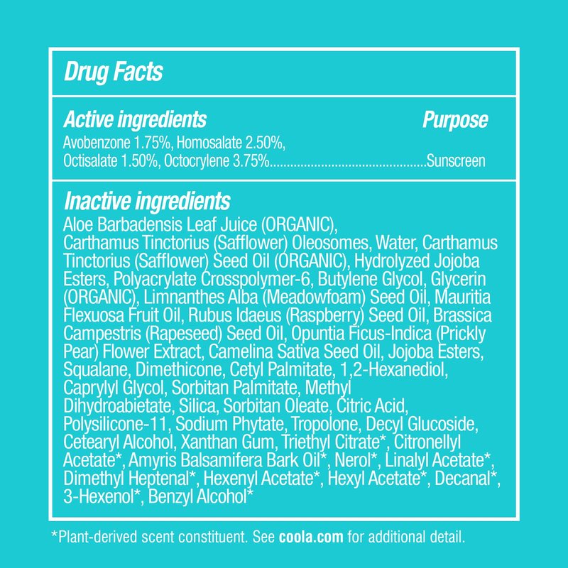 COOLA Organic Face Sunscreen SPF 30 Sunblock Lotion, Dermatologist Tested Skin Care for Daily Protection, Vegan and Gluten Free, Cucumber, 1.7 Fl Oz