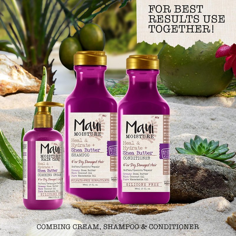 Maui Moisture Leave-In Conditioning Mist - Frizz-Free Curly Hair Spray for Softening & Detangling | 8 fl. oz
