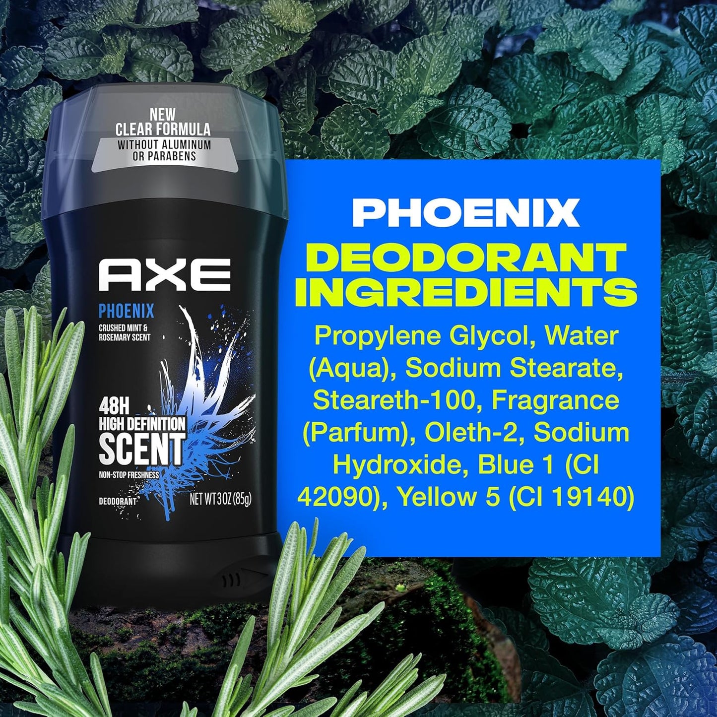 Axe Deodorant Stick Phoenix - Long-Lasting Freshness | 3 oz, Pack of 6
