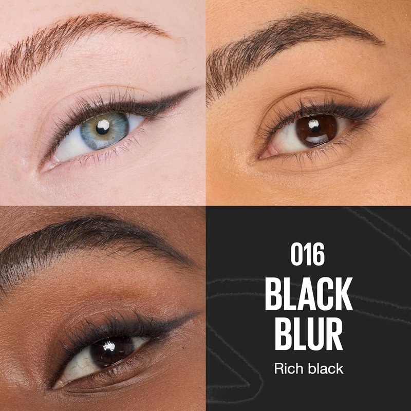 Maybelline Sculpting Stix 2-in-1 Eyeliner - Dual Ended Black, 24HR Smudge & Sweat-Resistant Makeup, 1 Count