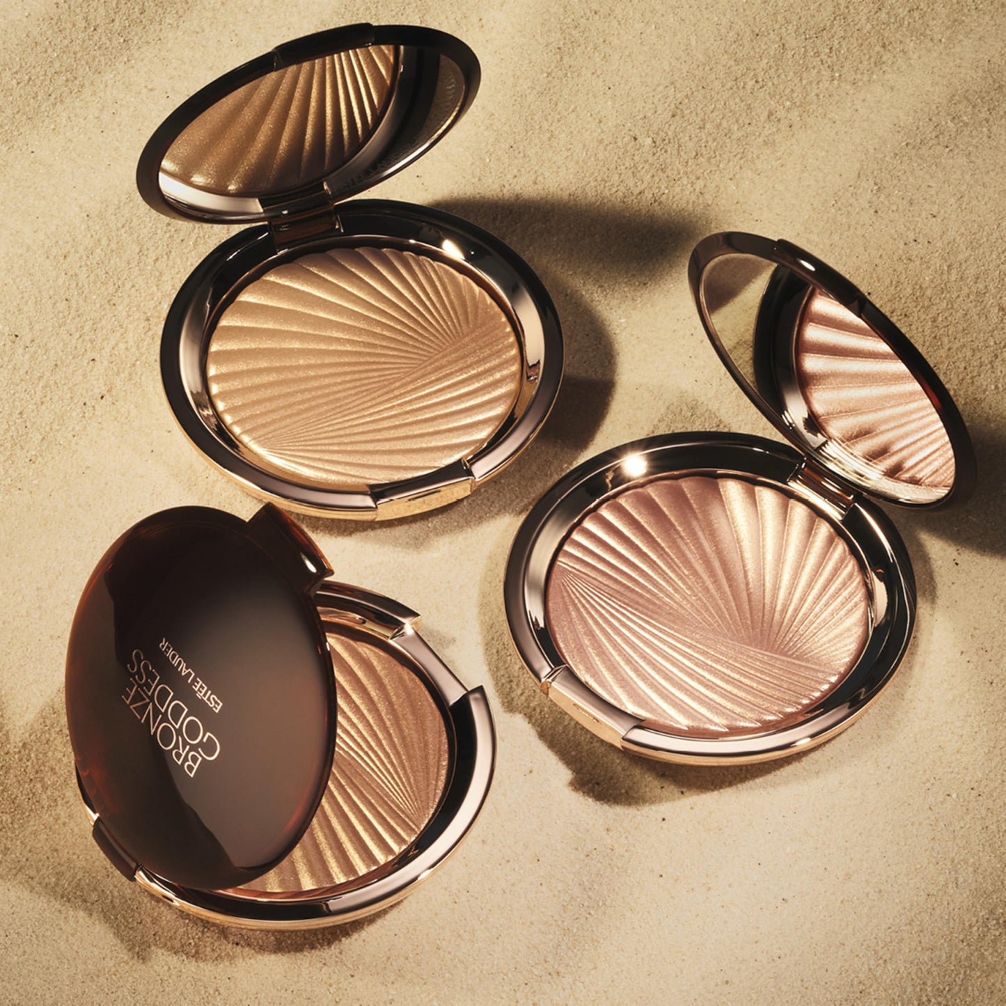 Estée Lauder Bronze Goddess Highlighting Powder Gelée Highlighter | Buildable & Radiant Glow, 0.31 Ounce, Solar Crush