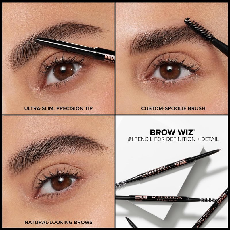 Anastasia Beverly Hills Brow Wiz - Ultra-Slim Eyebrow Pencil for Natural Hair-Like Strokes | Waterproof, Longwear, Smudge-Proof
