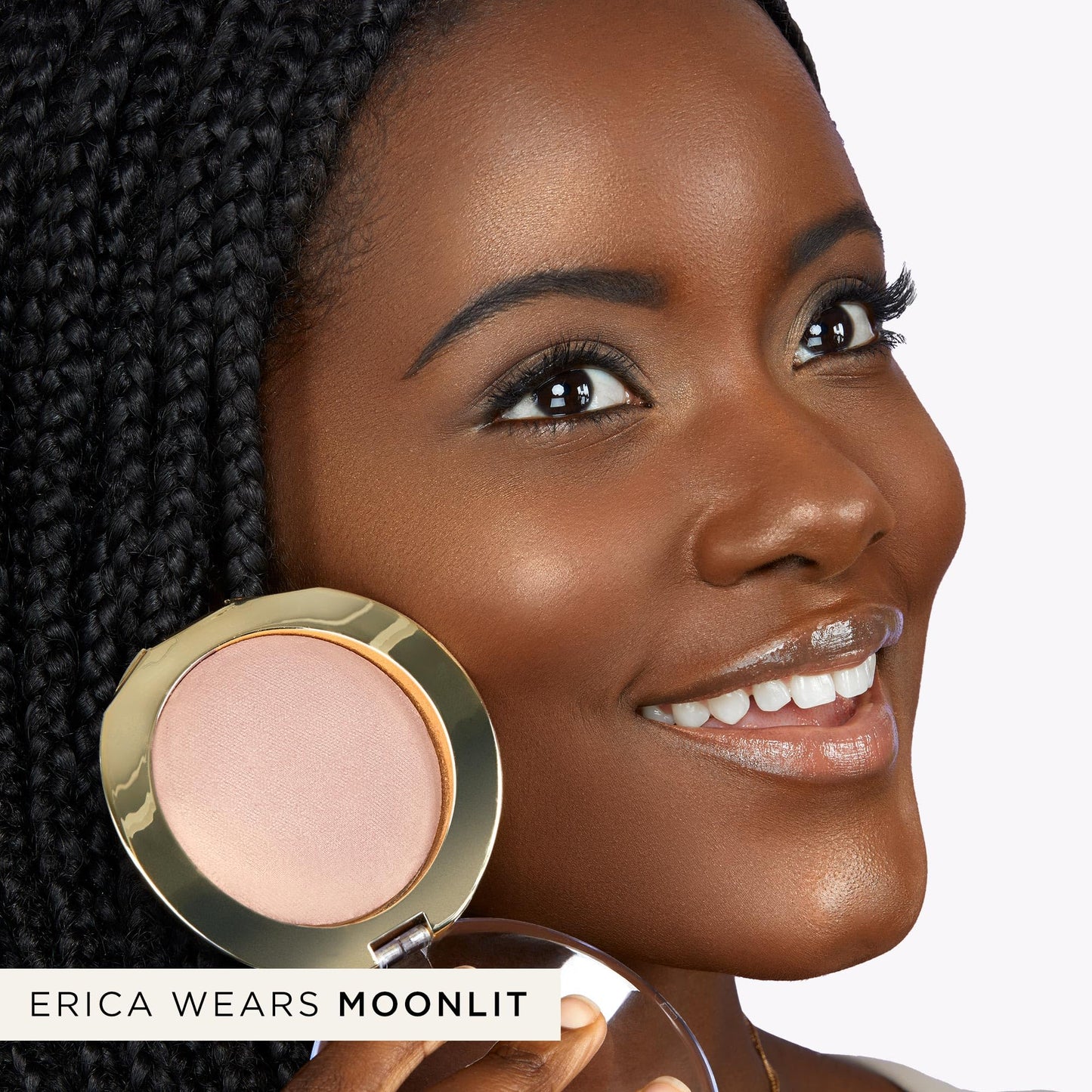 tarte shape tape glow powder – Buildable Highlighter with Mineral Pigments & Diamond Powder for a Natural Radiant Finish with Lightweight Luminous Shine, Vegan & Cruelty-Free, full size, sunlit