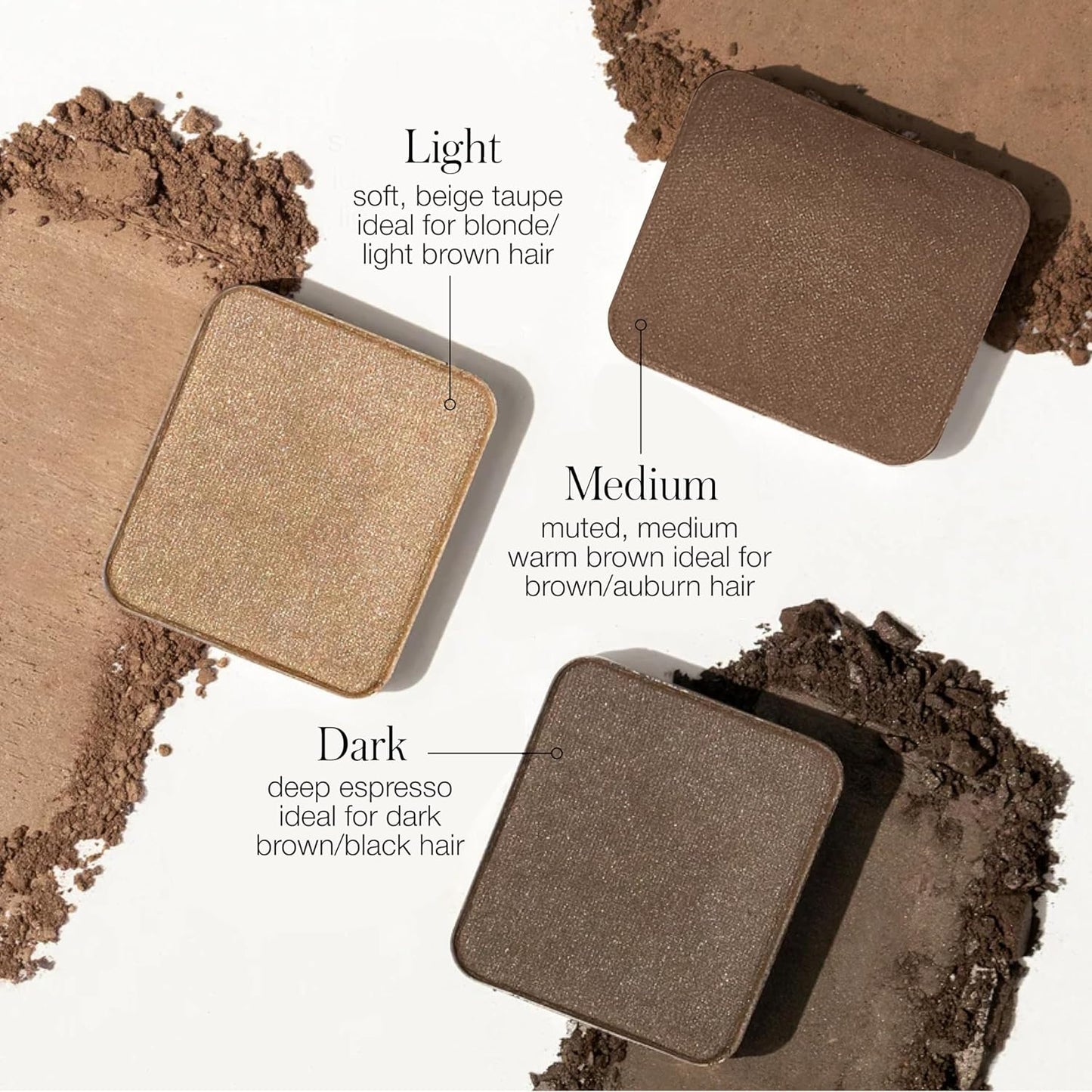 RMS Beauty Back2Brow Powder - Natural Eyebrow Enhancer for Fuller, Defined Brows | Water-Resistant, Smudge-Proof, 0.03 oz
