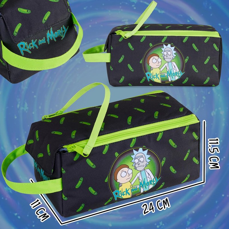 RICK AND MORTY Toiletry Bag for Men | Stylish Travel Wash Bag for Grooming & Gym Essentials