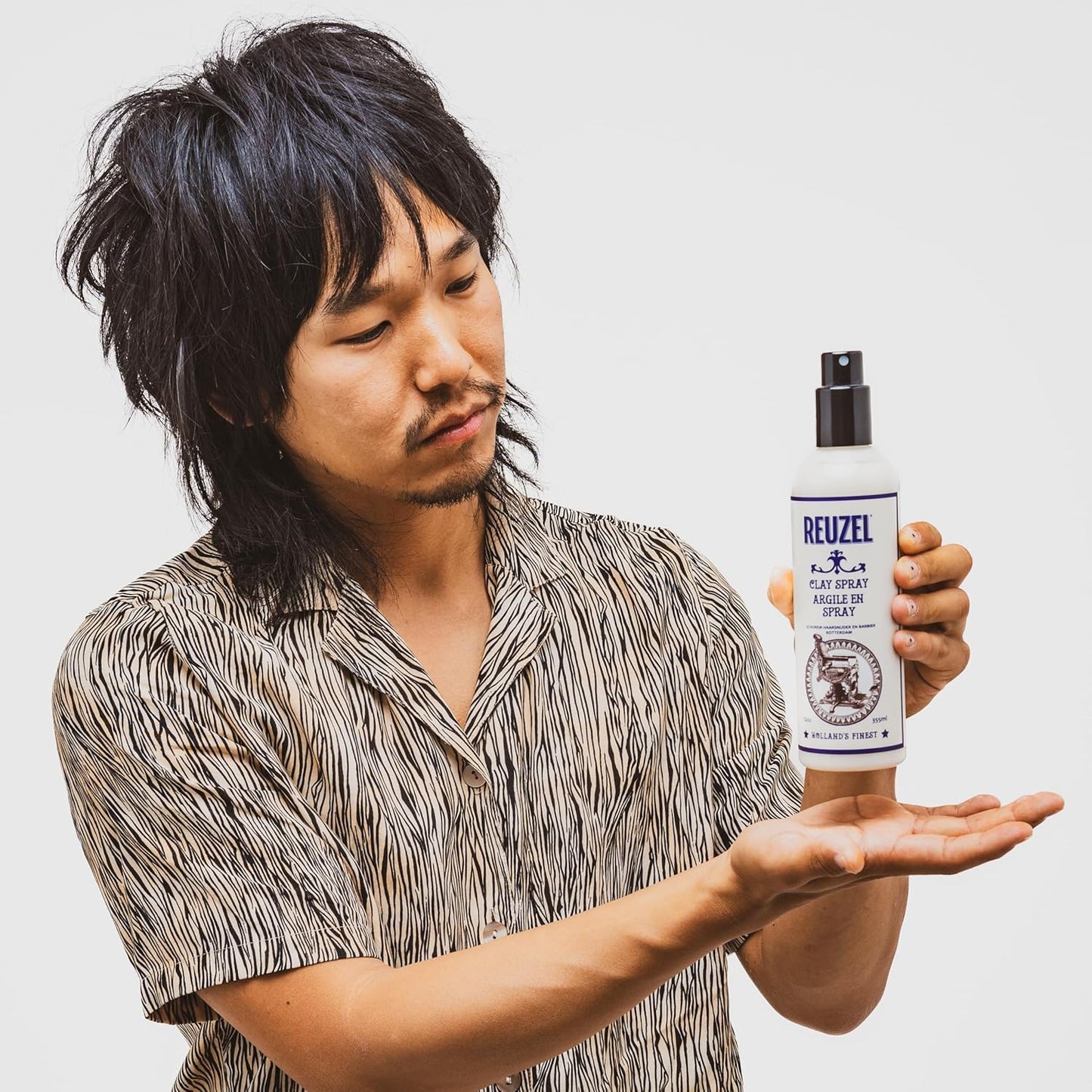 Reuzel Clay Hairspray for Men - Strong Hold, Matte Finish | 8 oz