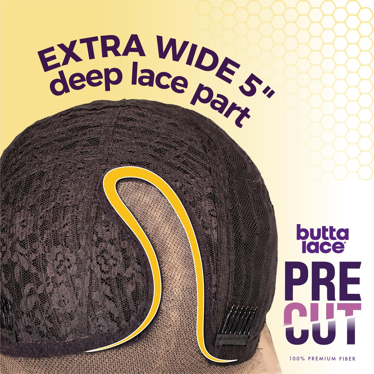 Sensationnel Butta Lace Precut Wigs - Unit 9 Glueless Extra Wide 5 Inch Deep Parting Synthetic Pre Tweezed Smaller Knot Hairline (COPPERBROWN)