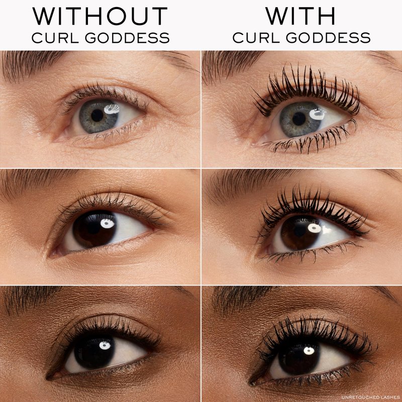 Lancôme Curl Goddess Mascara 01 Black – Volumizing & Curling Mascara for Dramatic Lashes, 1.5x Curl Boost, +800% Volume, 30H Hold, Clump-Free, Weightless, Fanned-Out Lashes, Travel Size