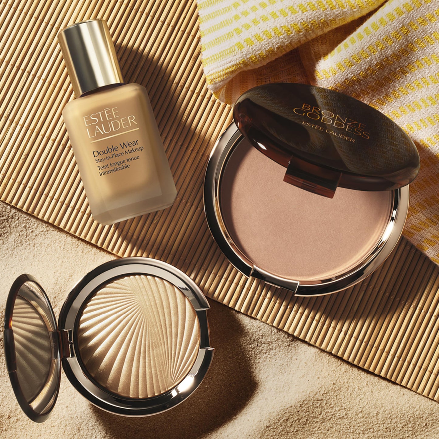 Estée Lauder Bronze Goddess Highlighting Powder Gelée Highlighter | Buildable & Radiant Glow, 0.31 Ounce, Solar Crush