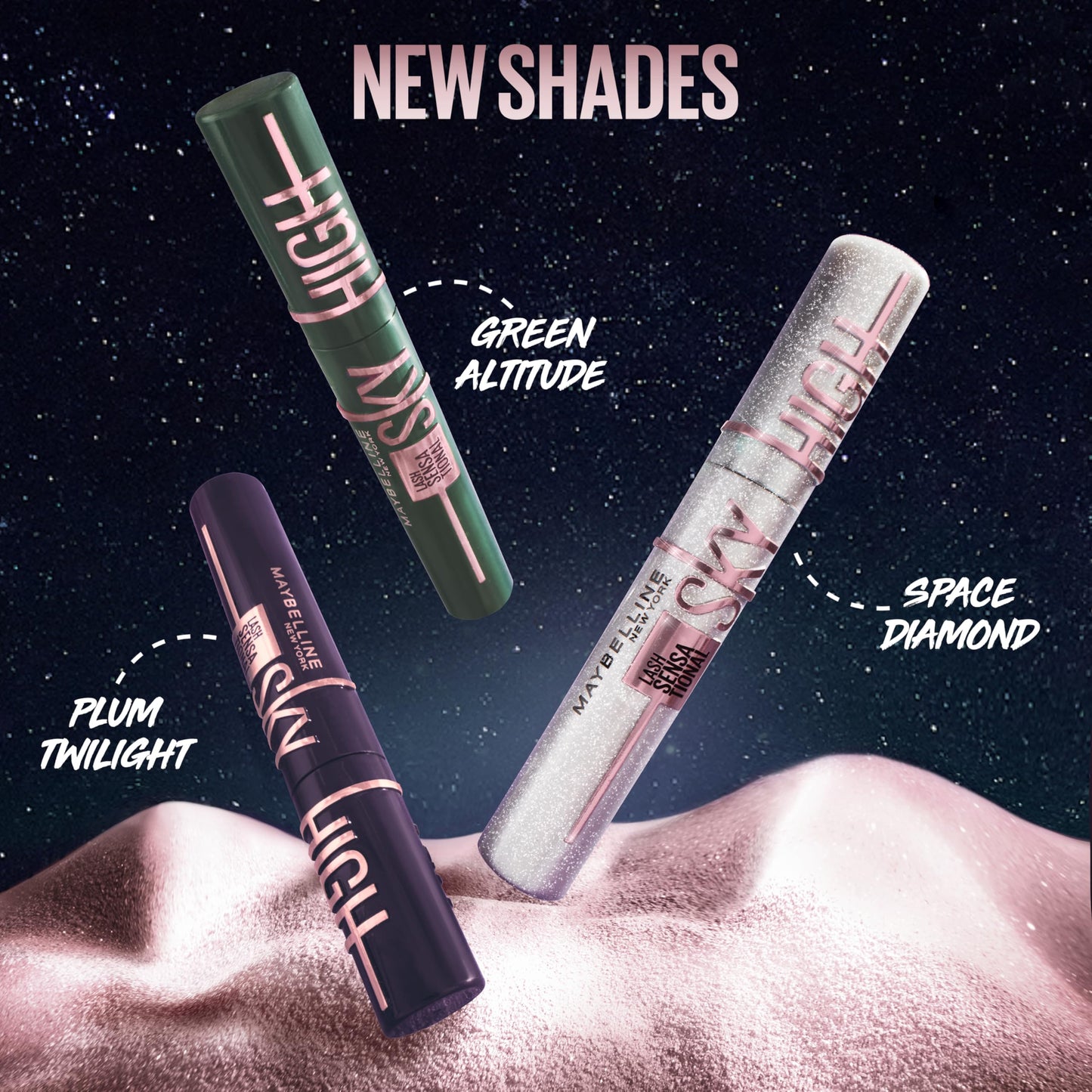 Maybelline Lash Sensational Sky High Washable Mascara + Boosting Lash Primer Makeup Bundle, Includes 1 Mascara in Blackest Black and 1 Eyelash Primer in Soft Black