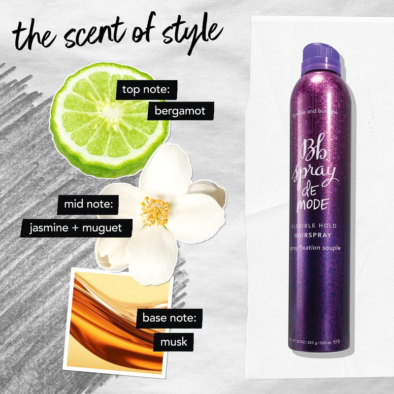 Bumble and bumble. Spray de Mode Flexible Hold Hair Spray | Flexible, Brushable Hold + Workability | Fine Mist Application | For All Curly, Wavy, Straight Hair Types, 10 Ounce