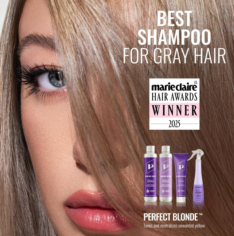 Pravana The Perfect Blonde Purple Toning Shampoo | Neutralizes Brassy, Yellow Tones | For Color-Treated Hair | Chromasilk Enhances Shine & Protection | Vegan, Paraben & Sulfate Free | 10 Fl Oz