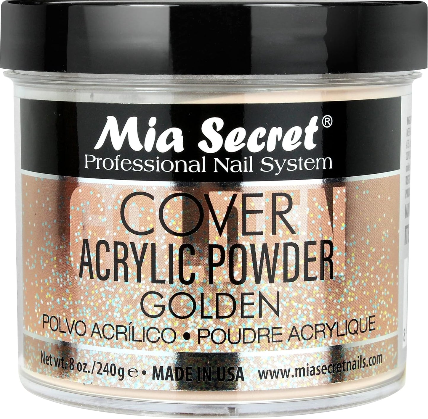 Golden Mia Secret Acrylic Powder - Professional Nail Art Formula | 8 oz