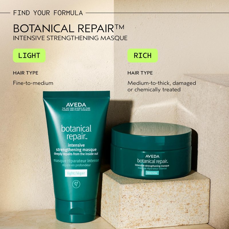 Aveda Botanical Repair Intensive Strengthening Masque Rich | Bond-Building Mask for Stronger Hair | Deep Conditioner | Detangles, Softens Medium to Thick Hair | 94% Naturally Derived*, 15.4 Fl Oz