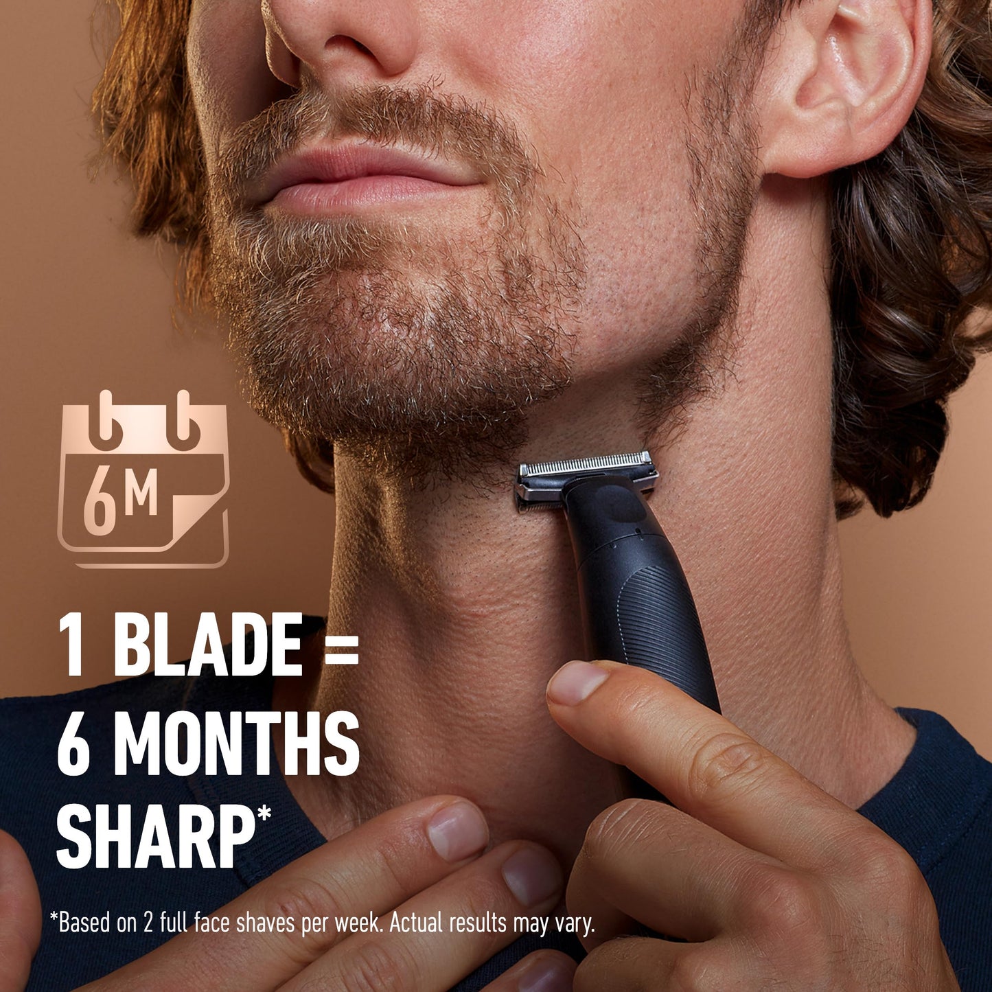King C. Gillette All-in-One Styler Beard Trimmer Razor Refill with 4-Directional Metal Razor Blades, 1 Cartridge (Pack of 2)