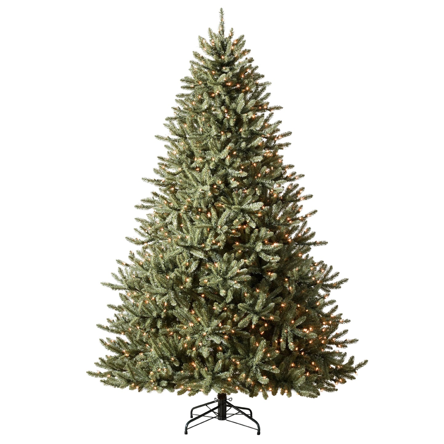 Balsam Hill 4.5ft Pre-Lit Classic Blue Spruce - Artificial Christmas Tree with 300 Clear Incandescent Lights, Easy Plug Technology, Premium Stand for Indoor Holiday Decorating
