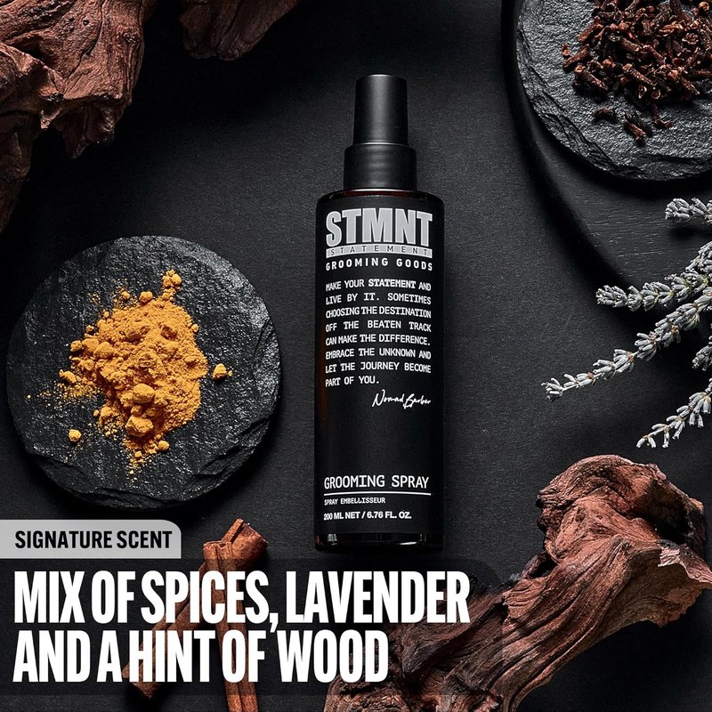 STMNT Grooming Spray - Natural Finish Hair Styling Spray for Thicker Hair | 6.7 oz Non-Sticky Formula