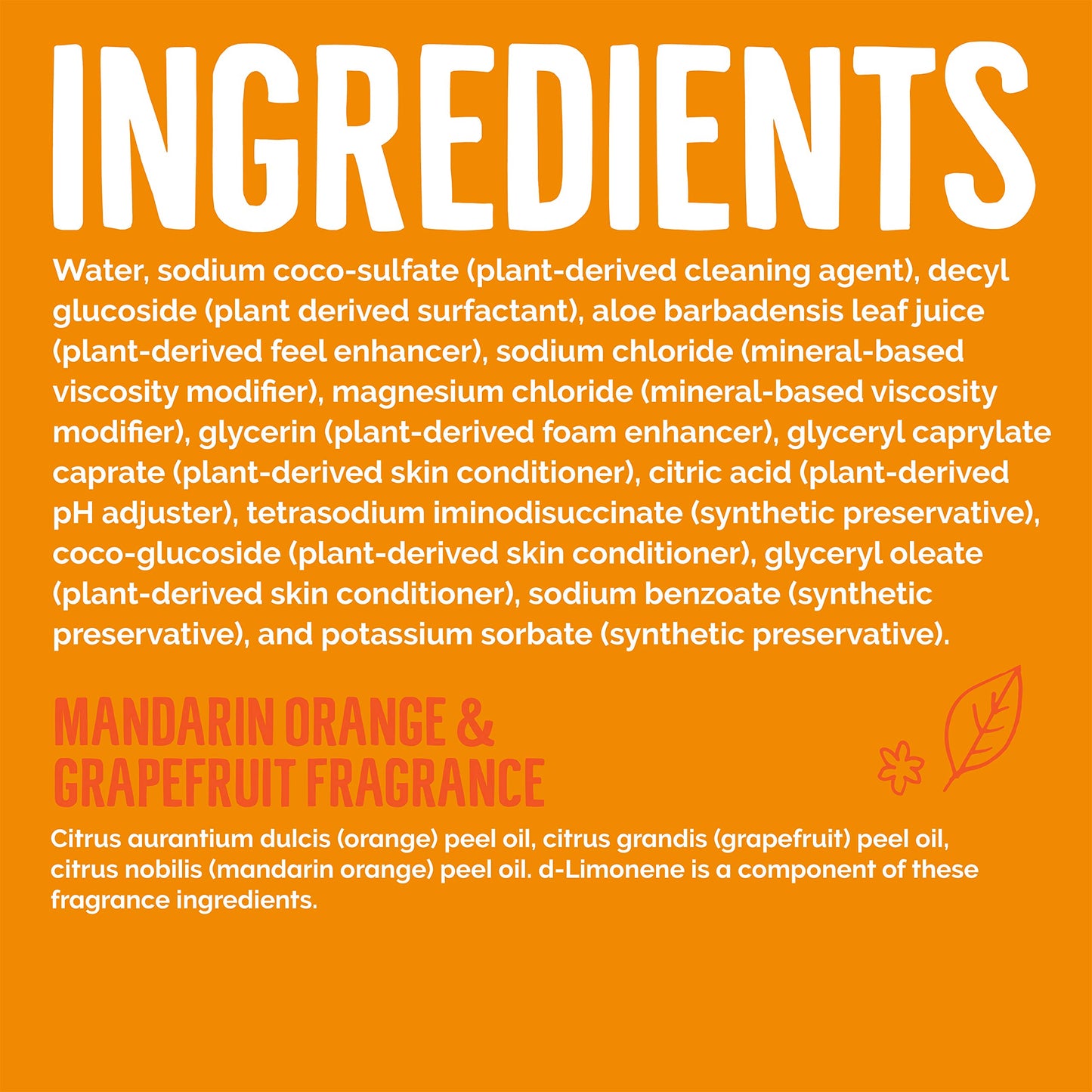 Seventh Generation Hand Soap, Mandarin Orange & Grapefruit , 12 Fl Oz (Pack of 8) - (Packaging May Vary)